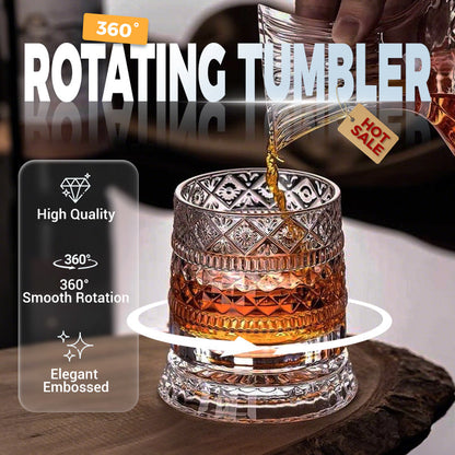 🎁Uitverkoop 50% Korting🔥360° Draaibaar Whiskyglas
