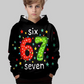 🎅 Black Friday: 50% korting! "67" hoodie voor kinderen – Zacht, trendy en geïnspireerd door de virale meme 🎮👕