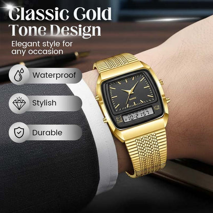 LIEBIG Retro Sporthorloge – Dubbel Systeem, Multifunctioneel & Stijlvol! ⌚️