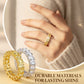 ✨50% OFF! Full Circle Sparkling Zircon Fashion Ring – Timeless Elegance, 360° Shine & Light Luxury Design 💎💍