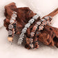 Dames Stralend Hartvormige Magnetische Koperen Armbanden