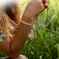 Dames Stralend Hartvormige Magnetische Koperen Armbanden