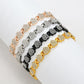 Dames Stralend Hartvormige Magnetische Koperen Armbanden