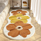 🎉 50% KORTING – Superzachte Bloemen Vloerkleed voor Slaapkamer of Kinderkamer 🌸🧡
