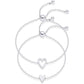 Set van 2 Bijpassende Armbanden met Hartbedel
