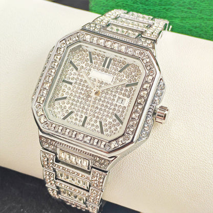 ⌚ 60% korting! ✨ Vierkant horloge met strasssteentjes – Elegant, sprankelend en het perfecte cadeau 💝