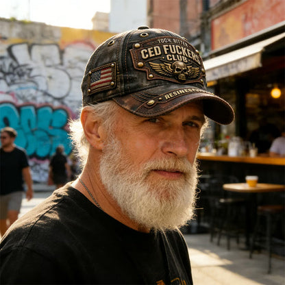 🧢Vintage geborduurde pet met “Old Fuckers Club”