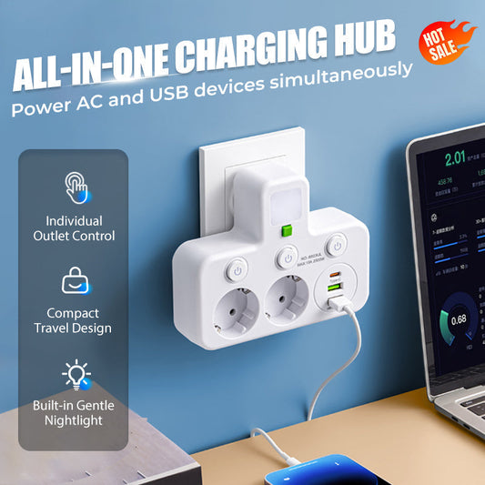 2026🔥🎁Slimme stekkerdoos met USB-poorten