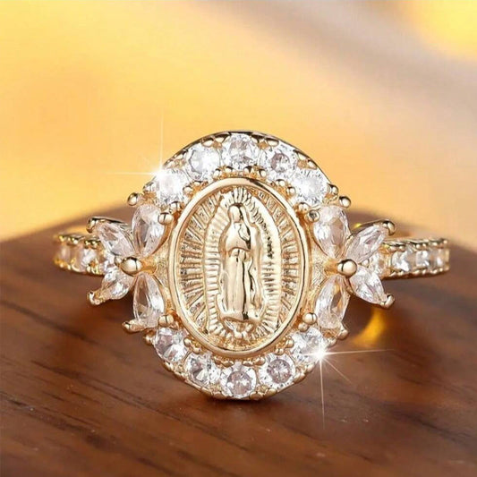 ✨🔥Elegante Maagd Maria Embleem Ring💍