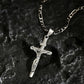 🔥💛 1+1 GRATIS——Gold Cross Ketting  ! Tijdloos crucifix ontwerp met INRI, verstelbare Figaro ketting voor dames en heren 🙏✨