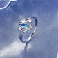 ✨💍 Koop 1 Krijg 1 Gratis 🔥 Geometrische Ovale Maansteen Ring met Zirkonia Accenten – Mystiek, Sprankelend & Tijdloos Elegant! 🌙✨