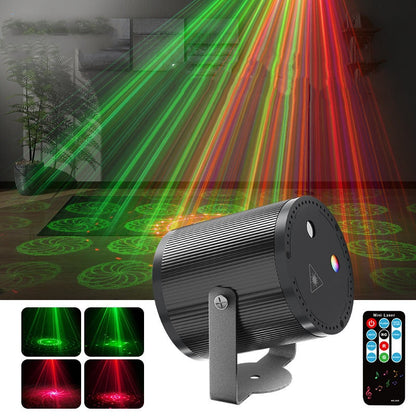 DJ Laser Party Light met 7 verlichtingsmodi en afstandsbediening