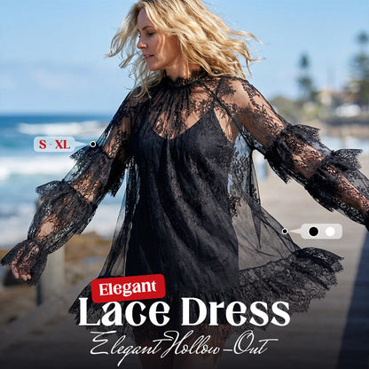 👗 50% KORTING! ✨ Elegante Kanten Jurk met Uitsnijdingen – Vrouwelijk & Luchtig – Perfect voor Speciale Gelegenheden, Zomerfeesten of Romantische Avonden 🌸