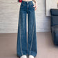 Dames jeans met strass en wijde pijpen