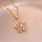 Romantische bloesem hanger ketting voor dames