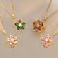 Romantische bloesem hanger ketting voor dames