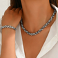 💎 50% KORTING NU! ✨ Verstelbare Strass Blad Link Ketting & Armband Set – Elegant Ontwerp, Sprankelende Kristallen & Perfect Cadeau 🍃