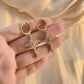 Sparkling Cross Pendant Earrings & Necklace