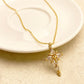Sparkling Cross Pendant Earrings & Necklace