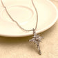 Sparkling Cross Pendant Earrings & Necklace