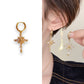 Sparkling Cross Pendant Earrings & Necklace