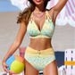 👙 Bikiniset met hoge taille en luipaardprint-verloop | Comfortabel • Perfecte pasvorm