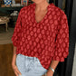 💎 -50% ON FLOWY PRINTED TOPS! 💎 Flattering V-Neck, Unique Prints & Relaxed Fit for Everyday Style 👚🌸