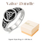 🔥Trend 2026🔥 Retro Vintage Drievuldigheidsknoop Ring – Symbolische Keltische Trouwring voor Vrouwen en Mannen