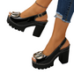 👡 NU 50% KORTING! 🔥 Elegante sandalen met open teen en gesp en hak – Chique design, comfortabele hak en perfect voor elke gelegenheid ✨