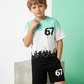 Jongensset: 3D-print T-shirt & short