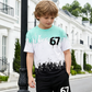 Jongensset: 3D-print T-shirt & short
