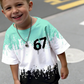 Jongensset: 3D-print T-shirt & short