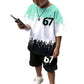 Jongensset: 3D-print T-shirt & short