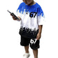 Jongensset: 3D-print T-shirt & short