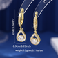💎 50% KORTING! ✨ Druppel Hoepel Oorbellen – Stralend Zirkoon, Pavé Zetting, Goud of Zilver Afwerking Voor Tijdloze Elegantie 🎠