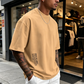 ✨ Heren T-shirt met korte mouwen en losse pasvorm – Premium katoenmix, urban print & oversized casual stijl🏙️
