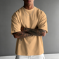 ✨ Heren T-shirt met korte mouwen en losse pasvorm – Premium katoenmix, urban print & oversized casual stijl🏙️
