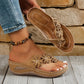 🌸 Dames Bloemen Sleehak Teenslippers – Bloemenaccenten, Gewatteerde Boogondersteuning & Antislip Zool ✨