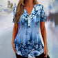 🥳ZOMER UITVERKOOP🥳50K+ VERKOCHT!💥50% KORTING! 🔥Dames Elegante Bloemenprint Korte Mouw Top