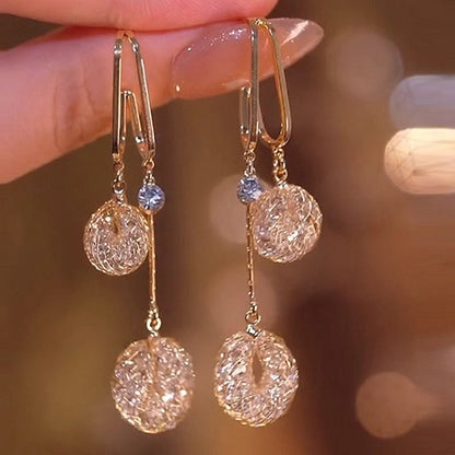 💎 50% KORTING NU! ✨ Elegante Druppelvormige Kwast Oorbellen in Kunstkristal – Hypoallergeen 925 Zilver, Lichtgewicht & Fonkelend 🎠