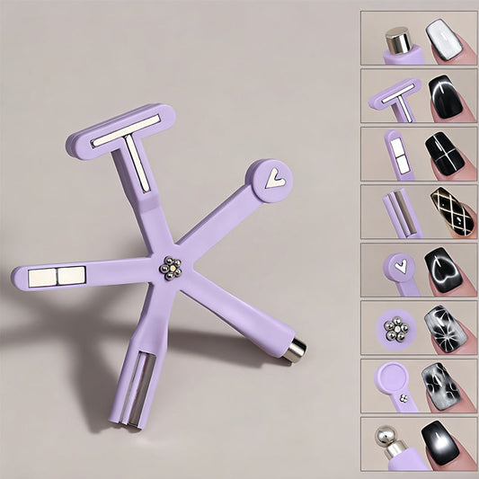 🔥8-in-1 Kattenog Magneet Nagel Kunst Decoratie, Sterk Magnetisch Effect, Kattenog Multifunctioneel Gereedschap