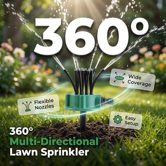 360° Dekking Precisie Tuinberegeningssproeier – Elke Druppel Raakt Zijn Doel⏰Nu: 2 betalen, 1 gratis!