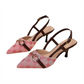 ⏰ 50% korting! Retro-hakken met paardenbit – puntig, bedrukt, stiletto – voor een vleugje Franse elegantie 💫👠