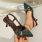 ⏰ 50% korting! Retro-hakken met paardenbit – puntig, bedrukt, stiletto – voor een vleugje Franse elegantie 💫👠