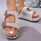 👡 50% KORTING! ✨ Sandalen met dubbele gespen en kurken hak – elegant ontwerp, comfortabele pasvorm en perfect voor een stijlvolle zomerlook 💎