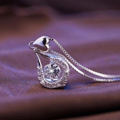 🥳UITVERKOOP 2026🥳💞Meer dan 50.000 exemplaren verkocht!💥50% korting! 🔥Ketting met waterdruppelvormige steen en fonkelend hart