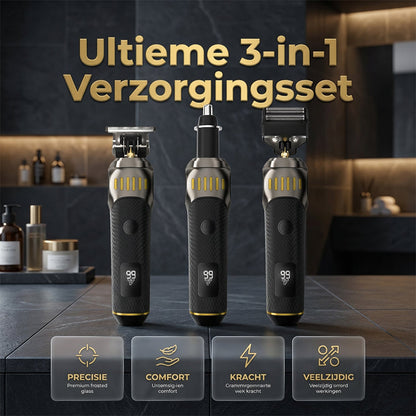 3-in-1 verzorgingsset voor mannen – haar & baard
