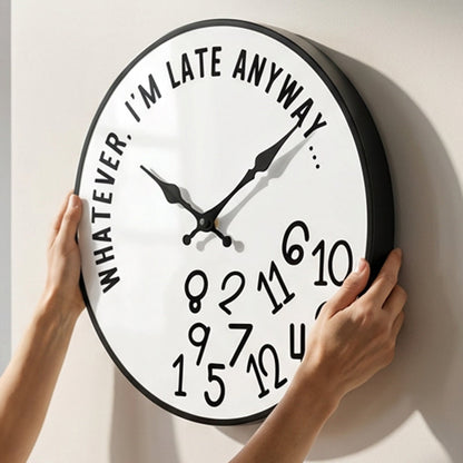 🕰️ 50% KORTING! 🎨 Creatieve decoratieve wandklok met gemengde cijfers – Uniek, stil & perfect voor de woonkamer of keuken 🏠