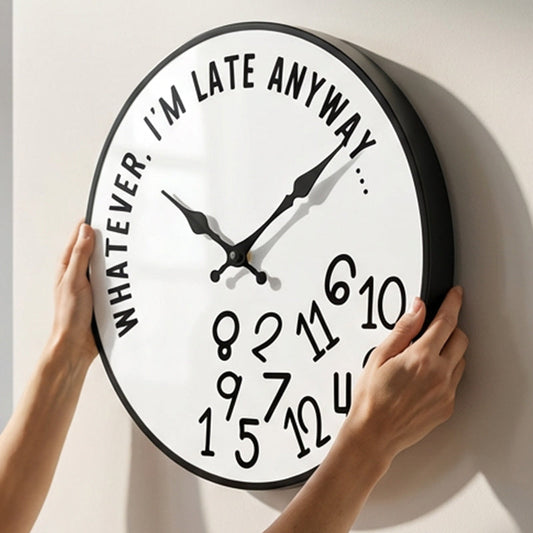 🕰️ 50% KORTING! 🎨 Creatieve decoratieve wandklok met gemengde cijfers – Uniek, stil & perfect voor de woonkamer of keuken 🏠