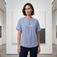 Gestreepte Henley-shirt – comfortabel, strijkvrij en huidvriendelijk